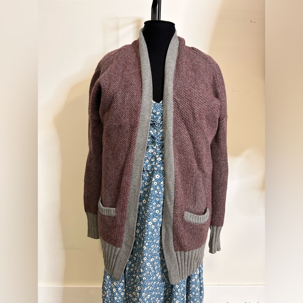 ◾️Aritzia Talula Open Front Knit Cashmere Angora Blend Cardigan Sweater
